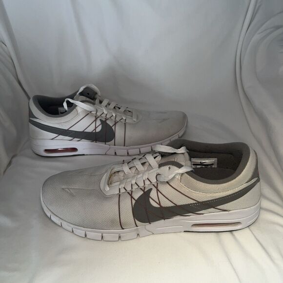 Nike Eric Koston Max SB Summit White Gray Red Mens Size 11 Style 855678-101 - Picture 2 of 15